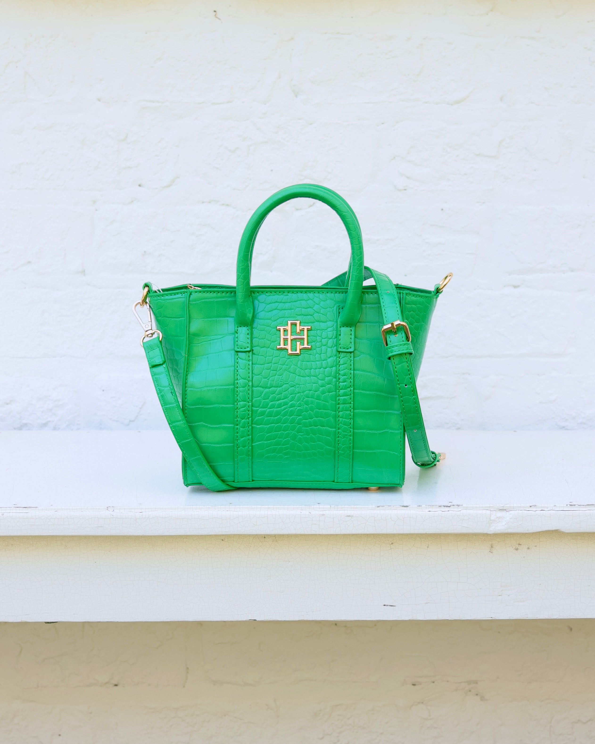 Merritt Mini Tote Kelly Green EC – Caroline Hill