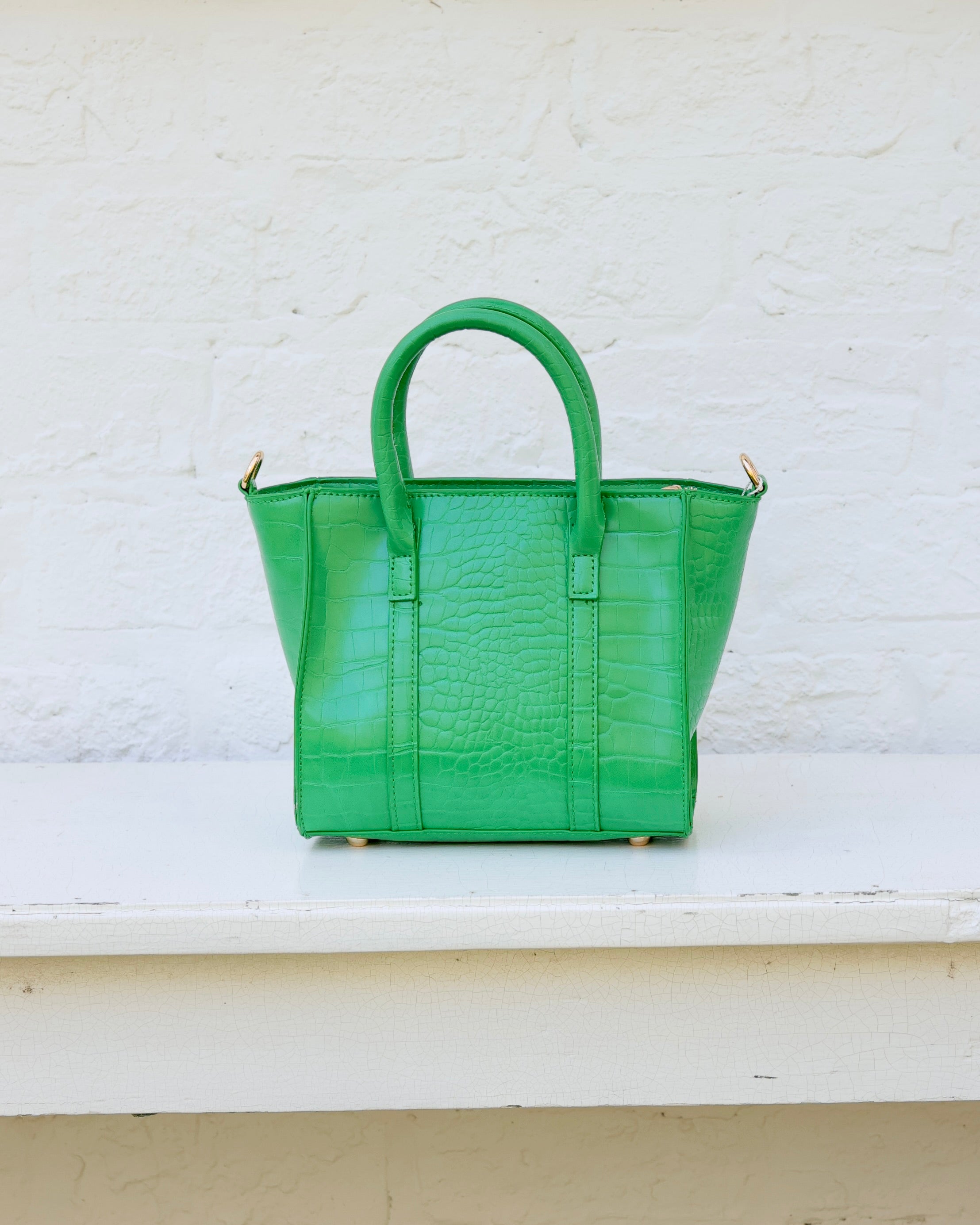 Merritt Mini Tote Kelly Green EC – Caroline Hill