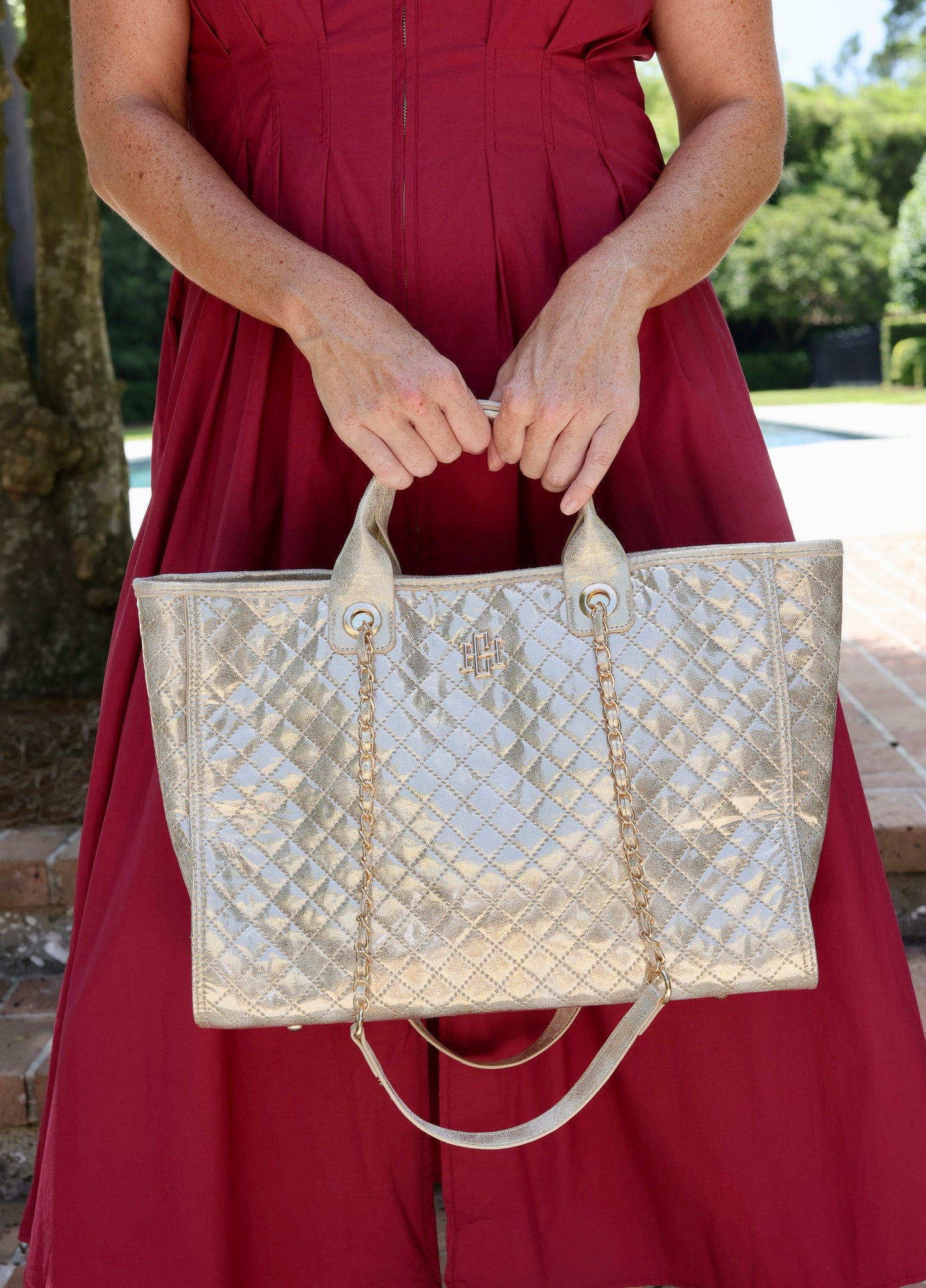 Missy Tote Champagne Pop