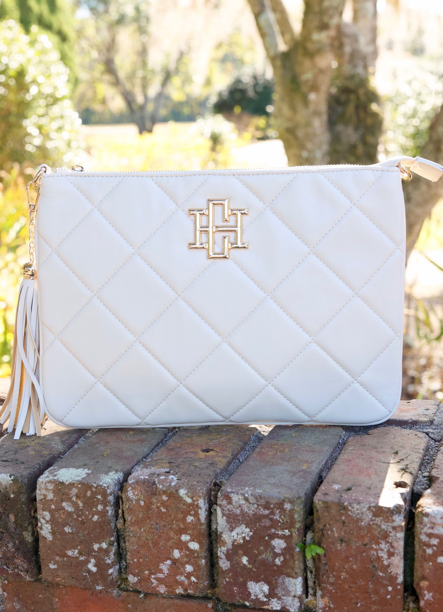 Madelyn Clutch/Crossbody CREAM QUILTED LD