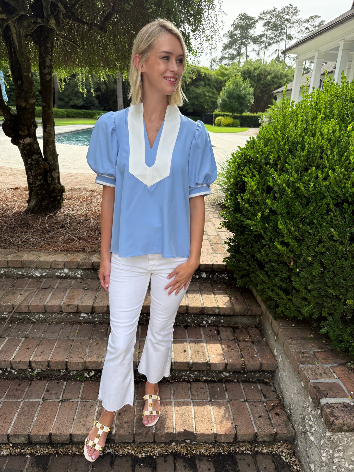 Blakely Top French Blue