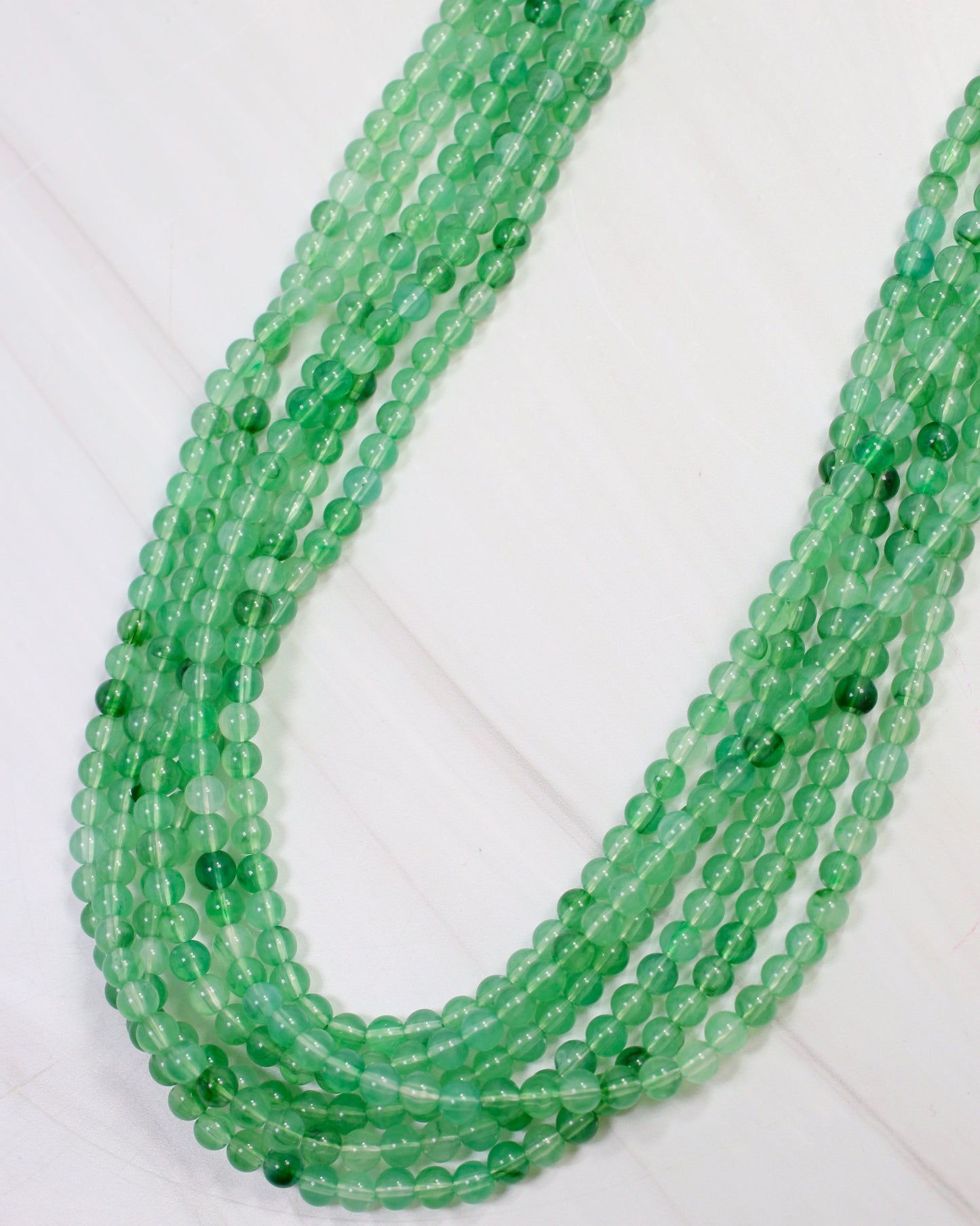 Brookline Layered Beaded Necklace Green