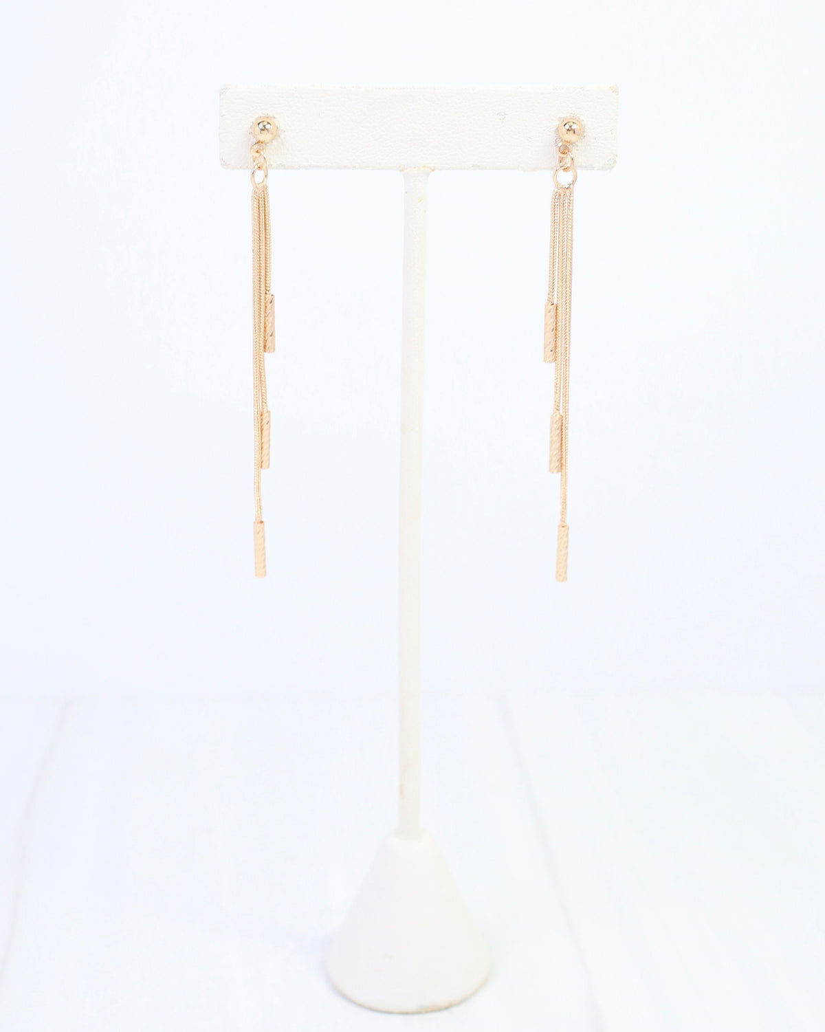 Marisa Three Chain Dangle Earring Gold