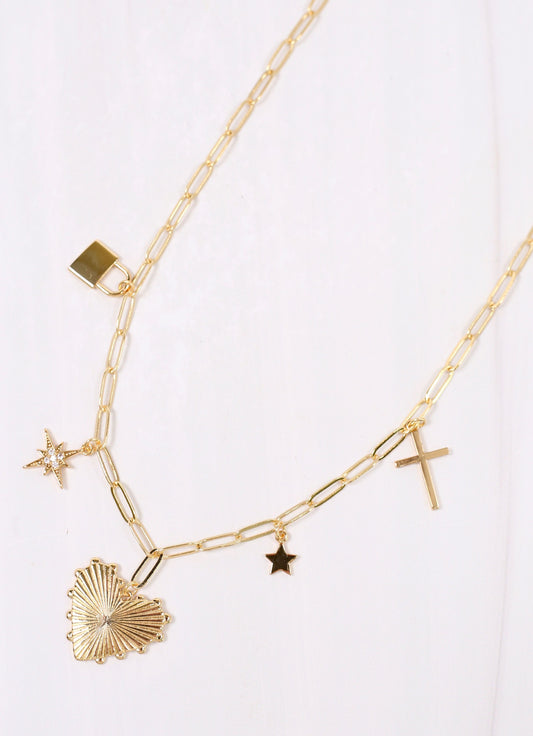 Haney Charm Necklace GOLD