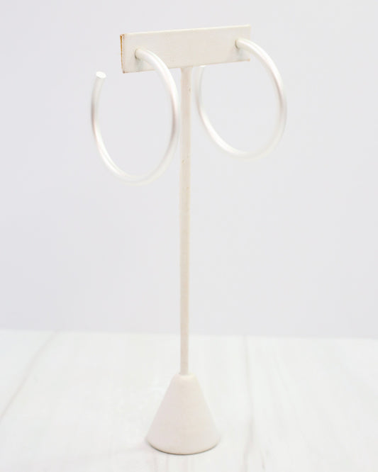 Nielsen Hoop Earring Matte Silver
