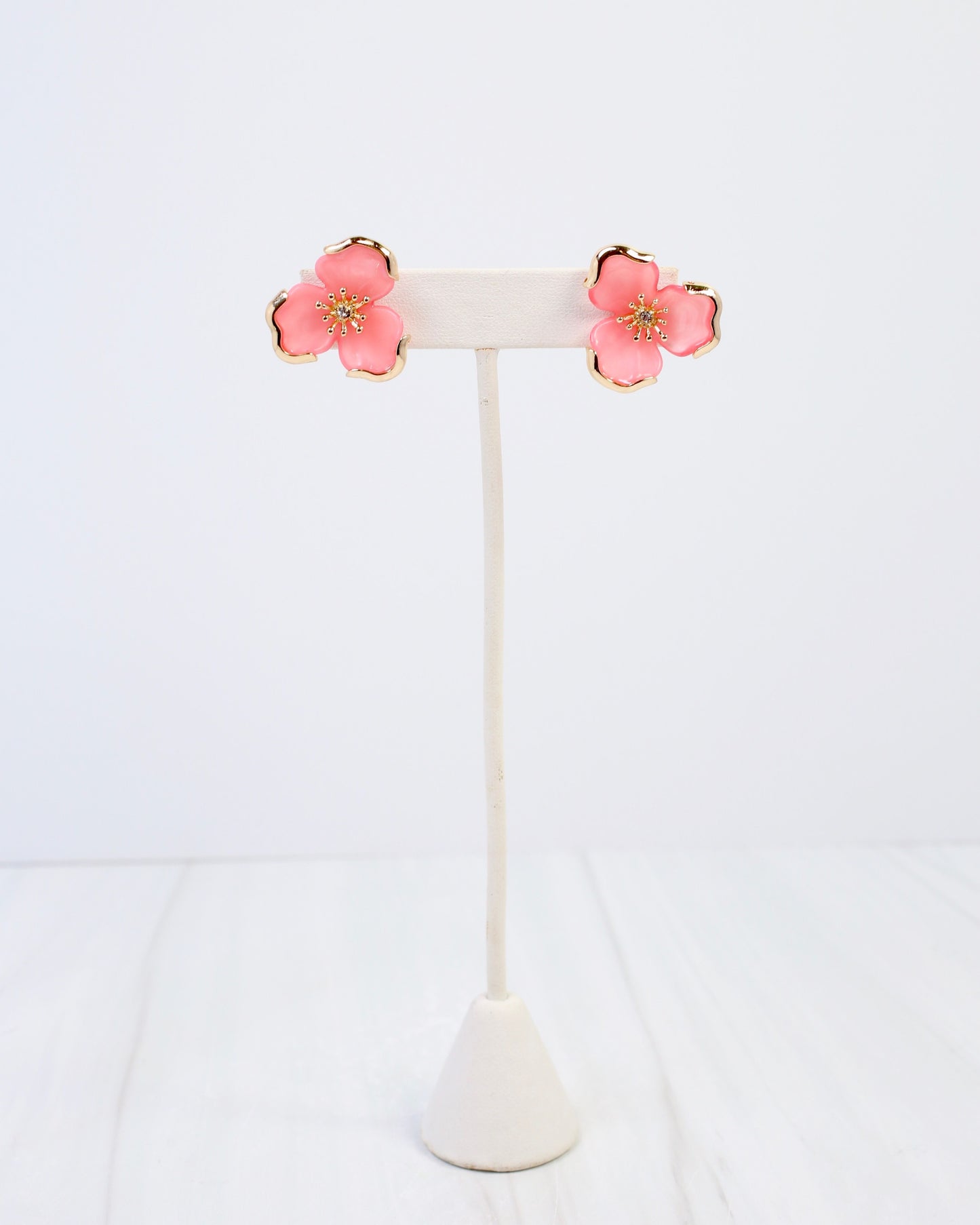 Eveleth Flower Post Earring Pink