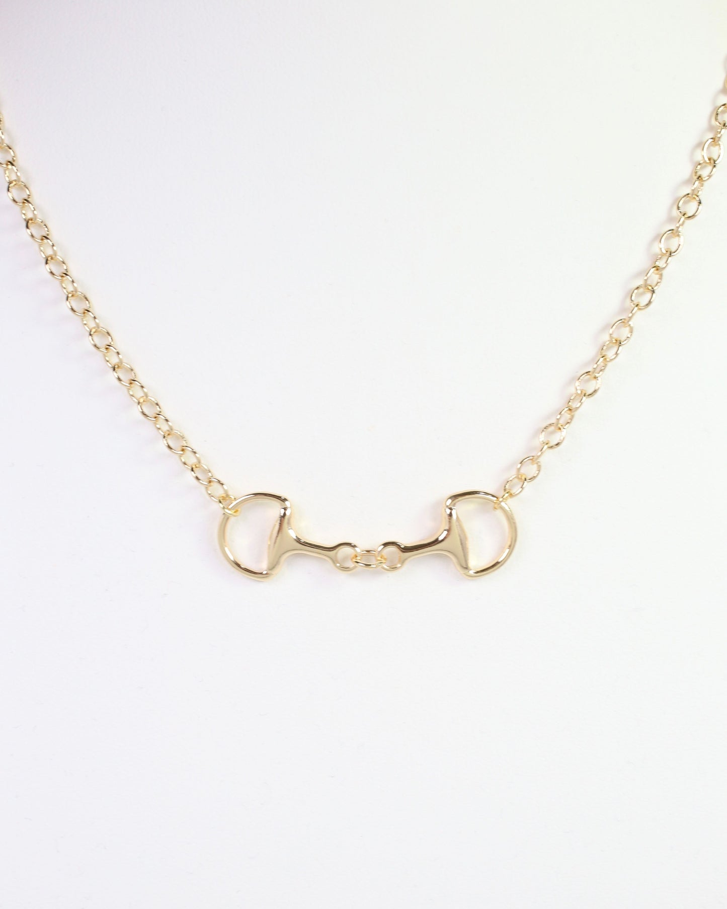 Seattle Slew Horsebit Necklace Gold
