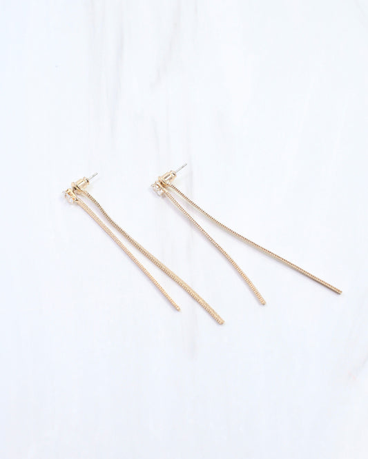 Alexandra Chain Drop Earring Gold