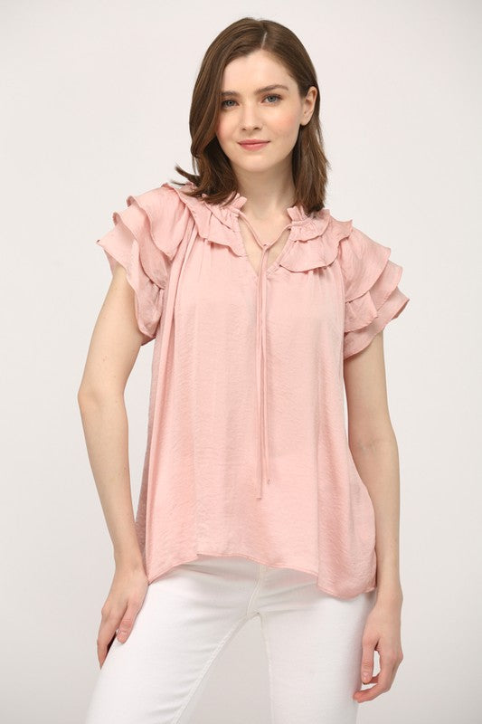 Feel That Way Again Blush Pink Blouse