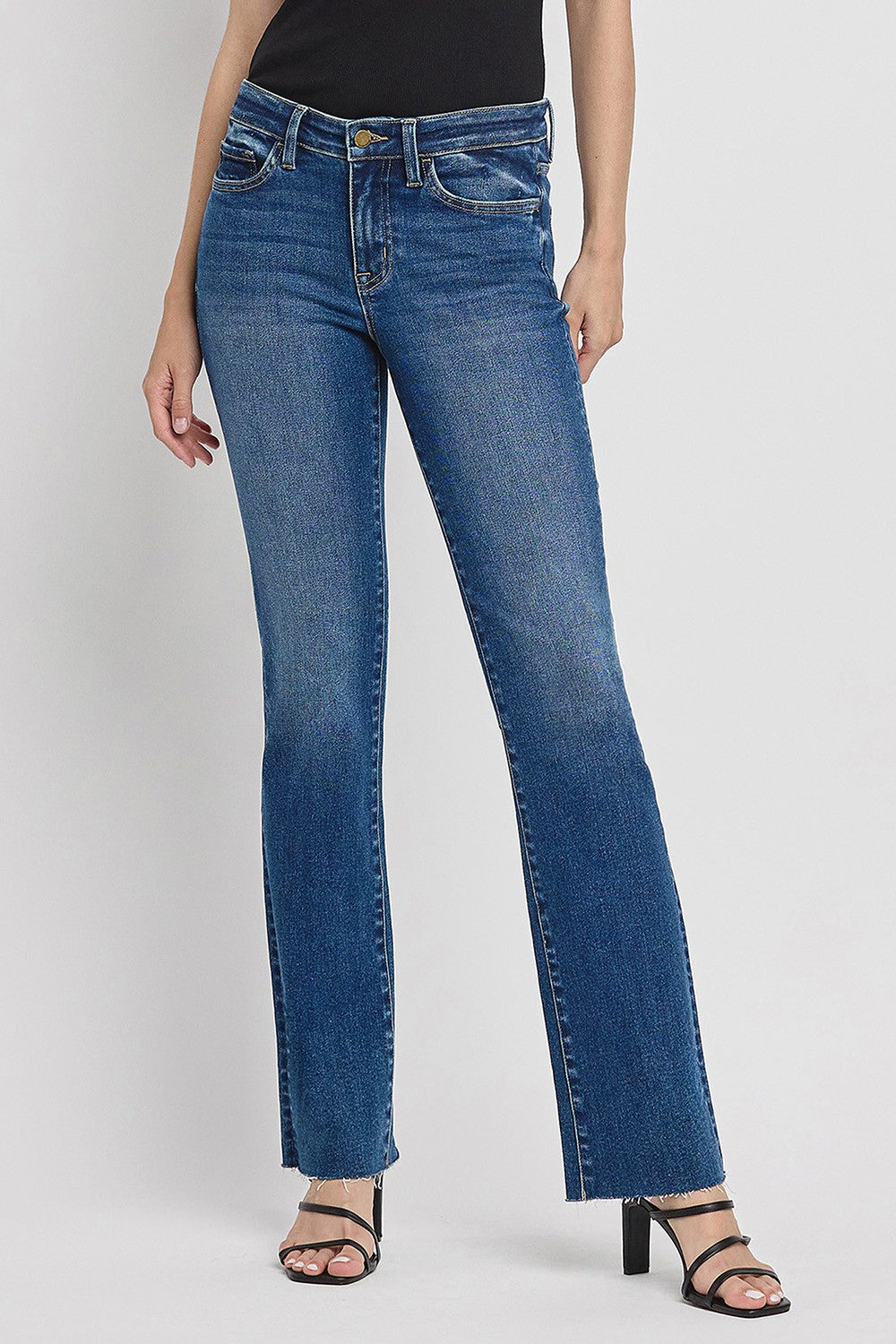 Flying Monkey Not A Follower Mid Rise Slim Bootcut Jeans