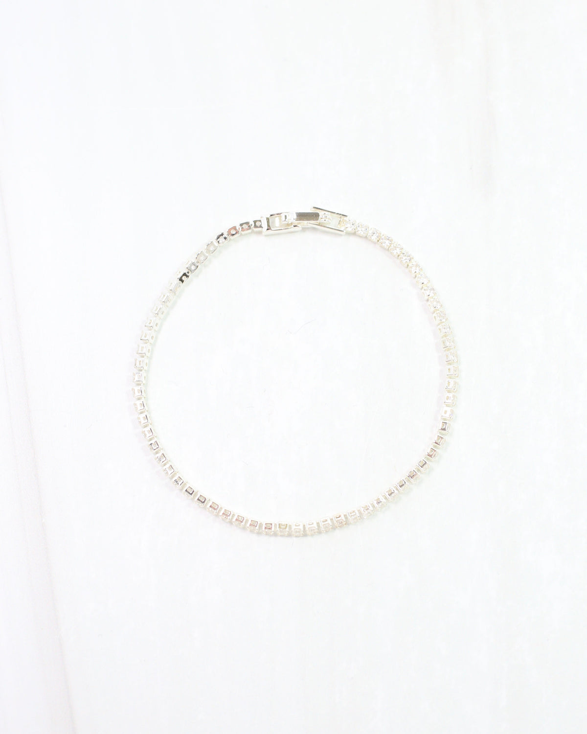 Luna Delicate CZ Tennis Bracelet WR Silver
