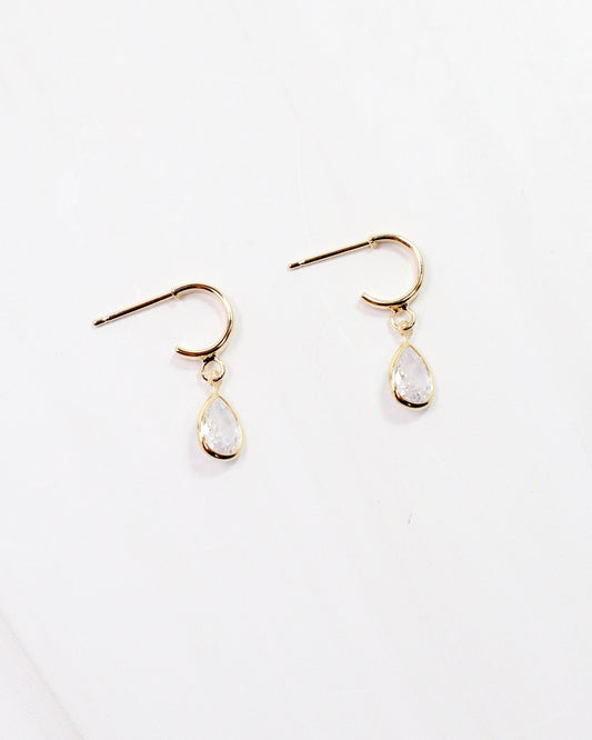 Calvert Hoop with Charm Gold