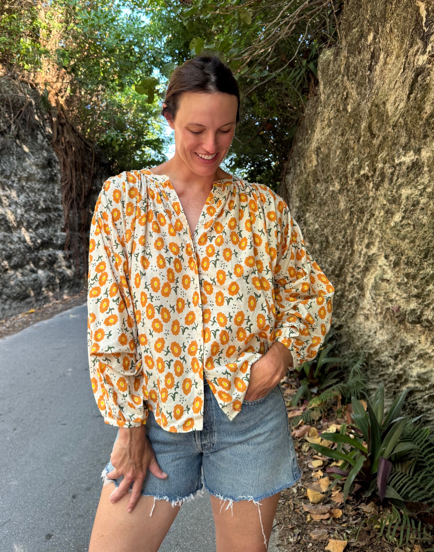 Belle Blossom Wide Fit Blouse