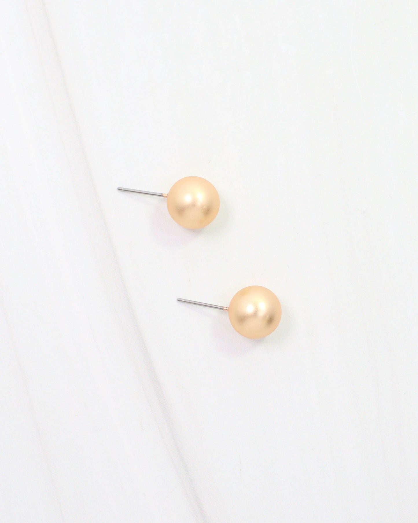 Bailey Small Ball Earring WR Worn Gold