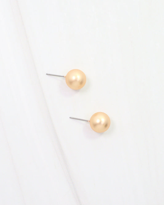 Bailey Small Ball Earring WR Worn Gold