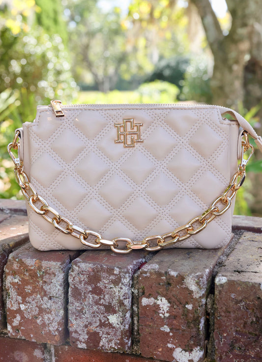 Jace Crossbody NUDE QUILTED DQ