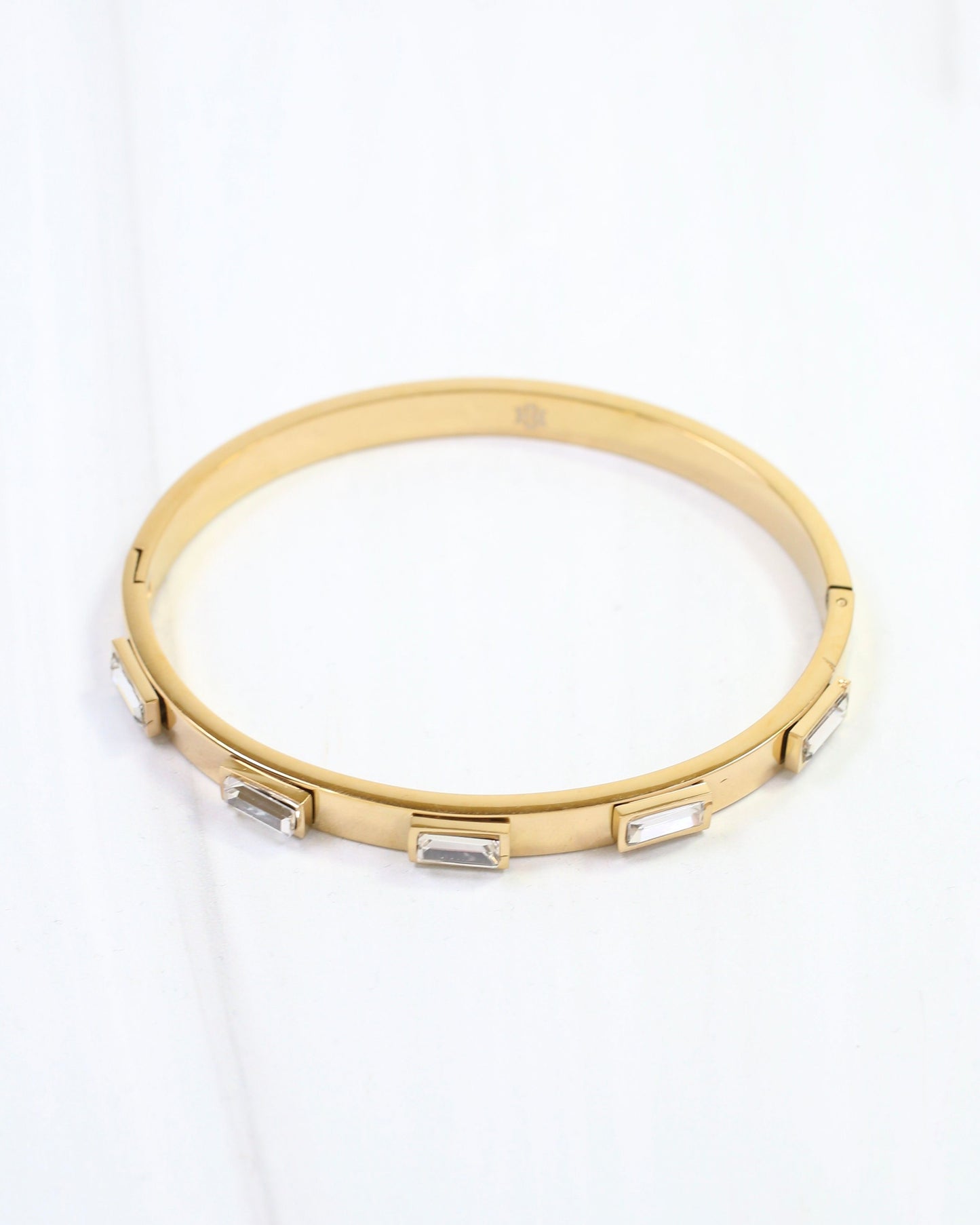Cora CZ Cuff Bracelet WP Gold