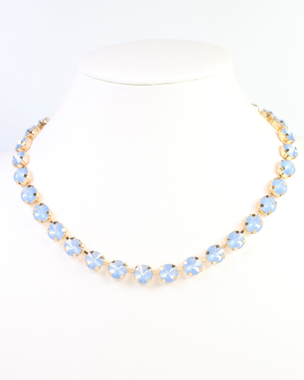 Radcliffe Rhinestone Necklace Blue Opal