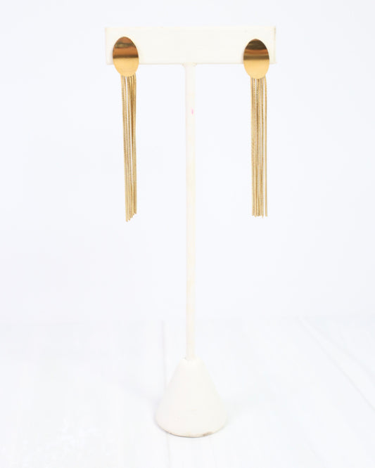 Boulder Dangle Earring Gold