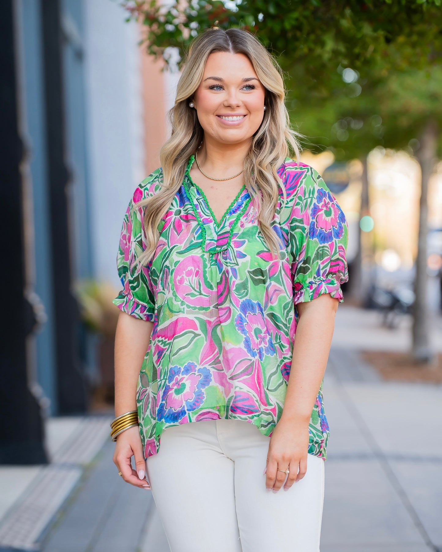 Lily Floral Print Top