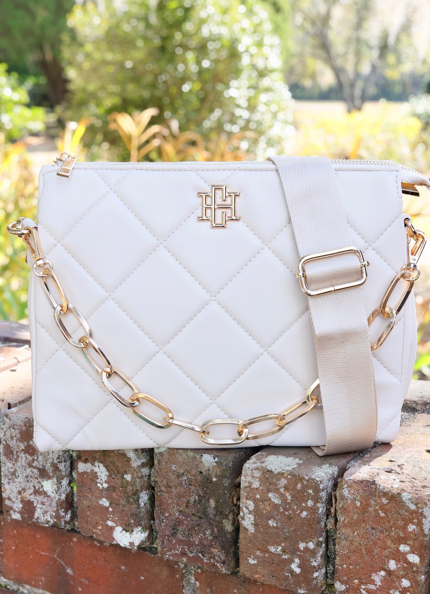 Ariana Crossbody Cream Quilted LD