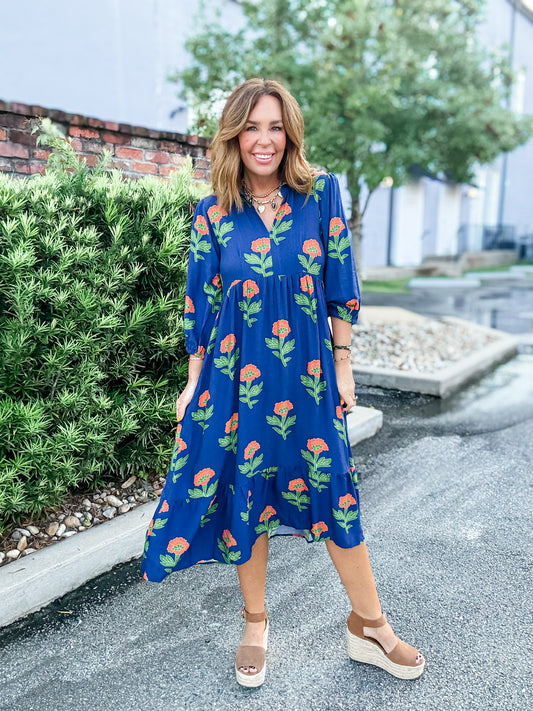 Hutton Floral Print Maxi