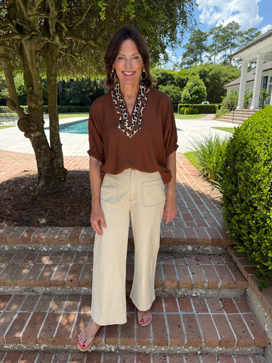 Harris Patch Pocket Pants- Ecru