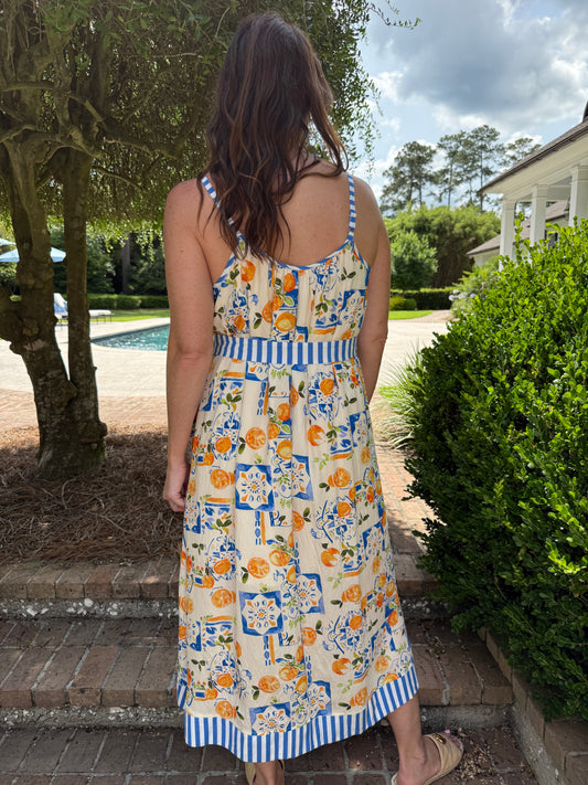 Lyndall Lemon Printed Dress