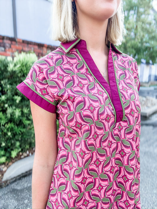 Juliet Abstract Printed Dress