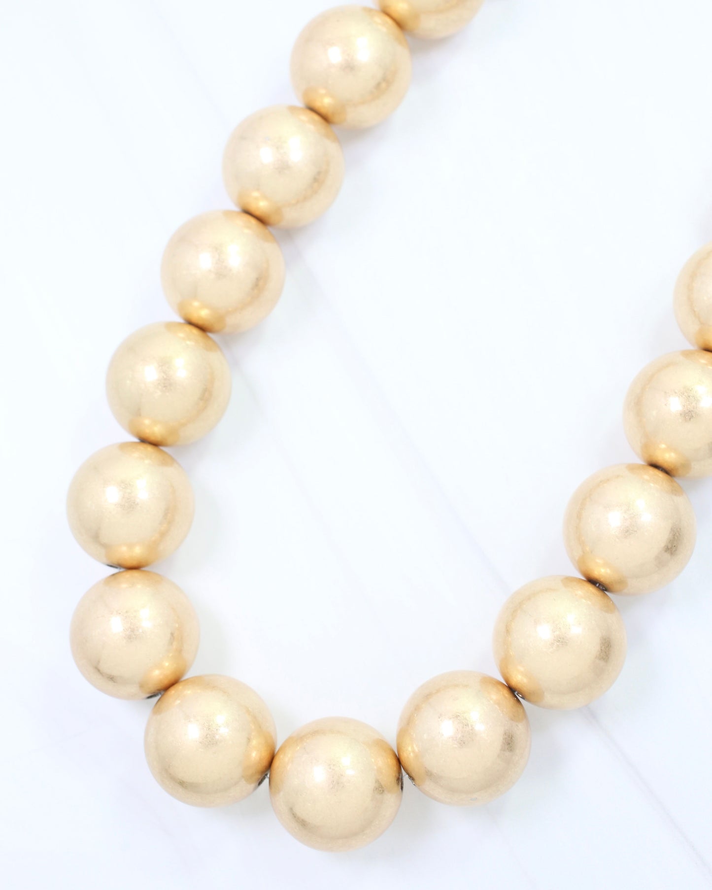 Palmer Beaded Necklace WR Worn Gold