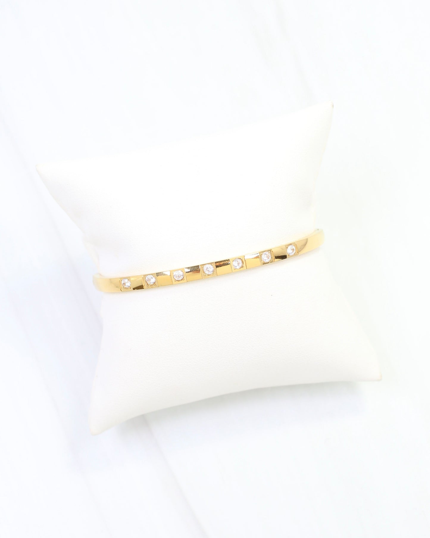 Connie CZ Cuff Bracelet WP Gold