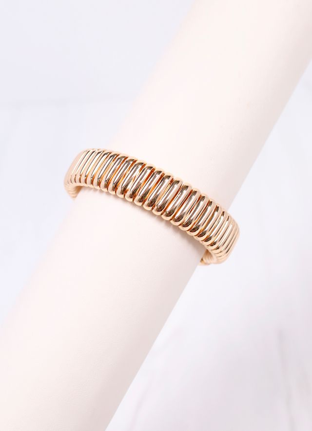 Williams Ribbed Cuff Bracelet GOLD