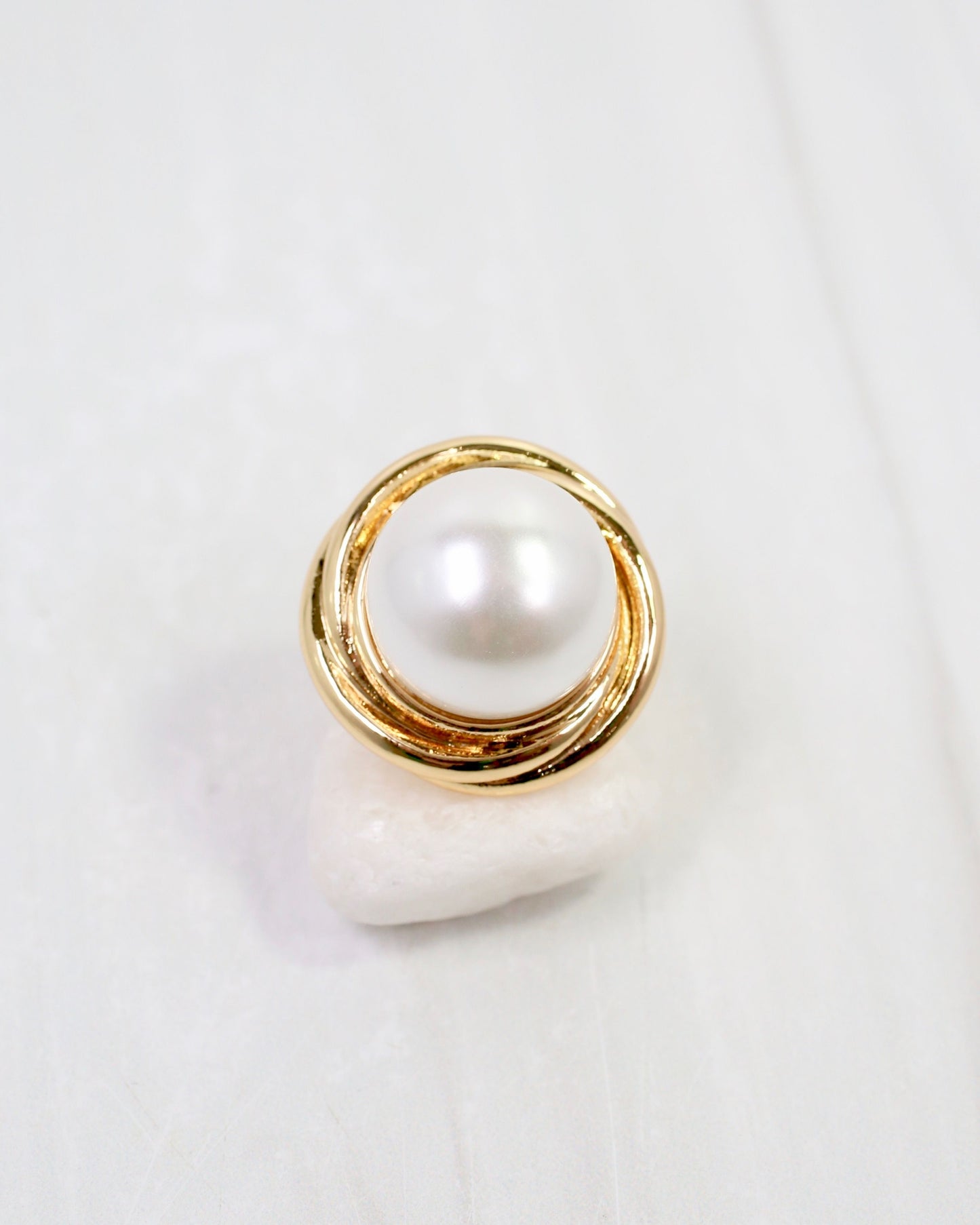 Biddeford Pearl Ring WR Gold