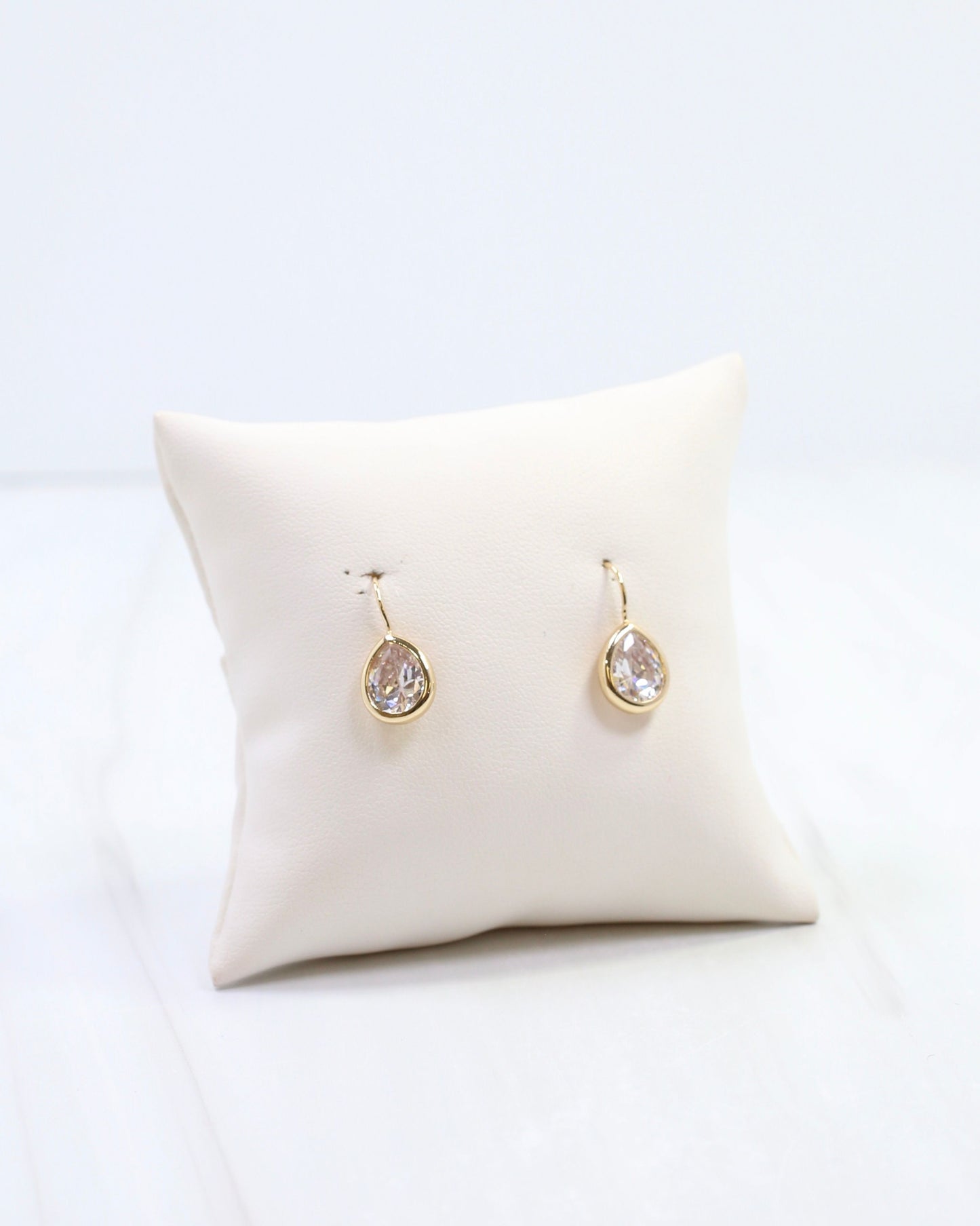 Everlee Teardrop CZ Earring WR Gold