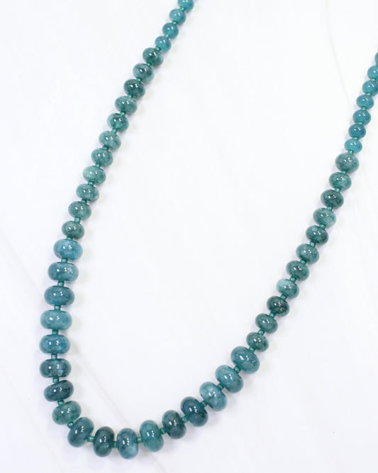 Marcela Stone Beaded Necklace Teal