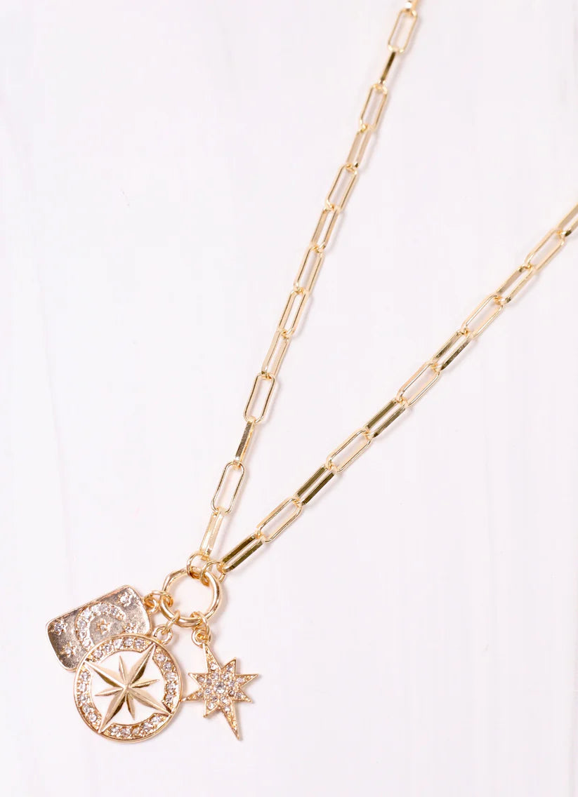 Lowndes Charm Necklace GOLD