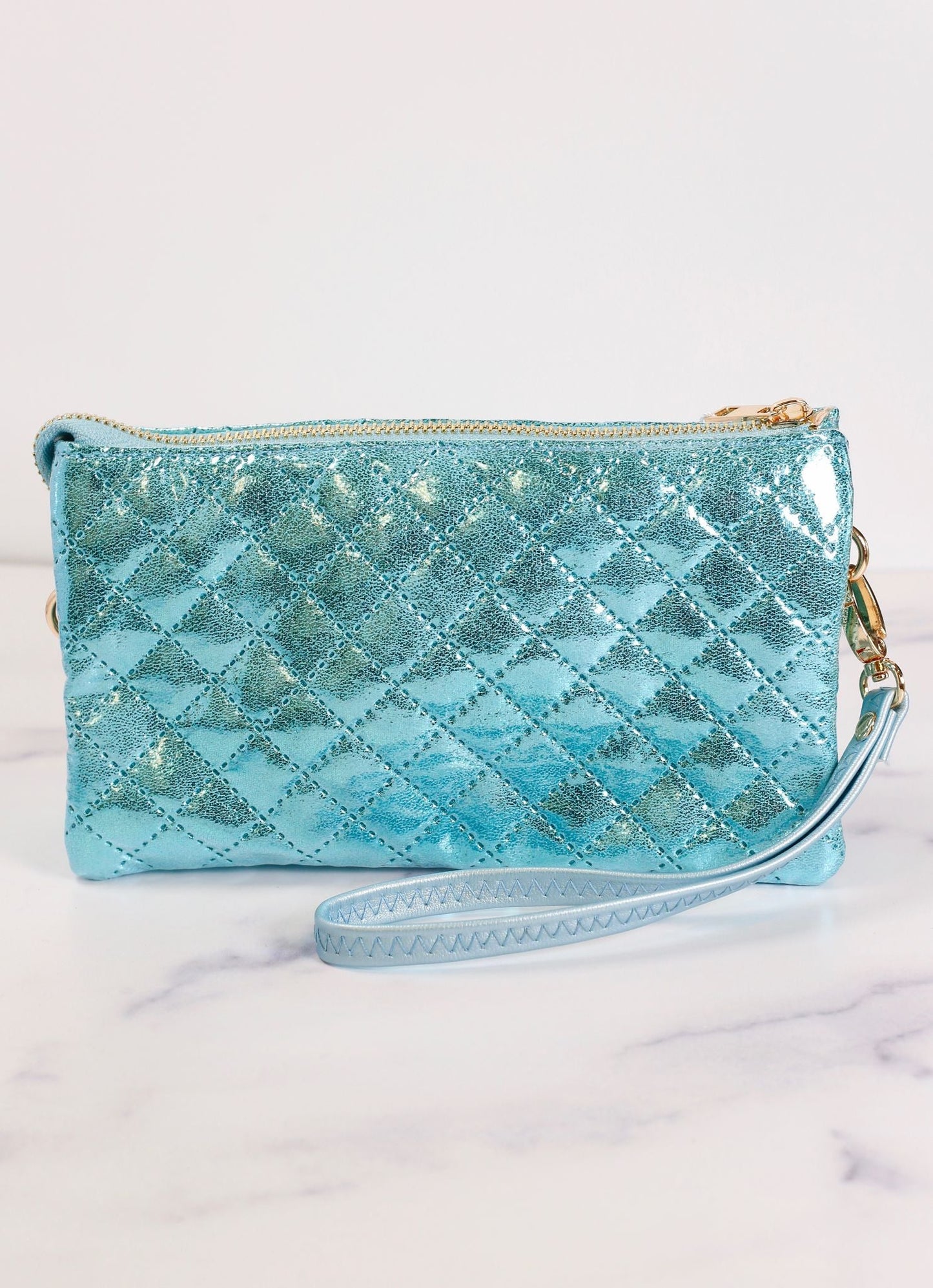 Liz Custom Collection Crossbody Bag Aqua Marine Pop