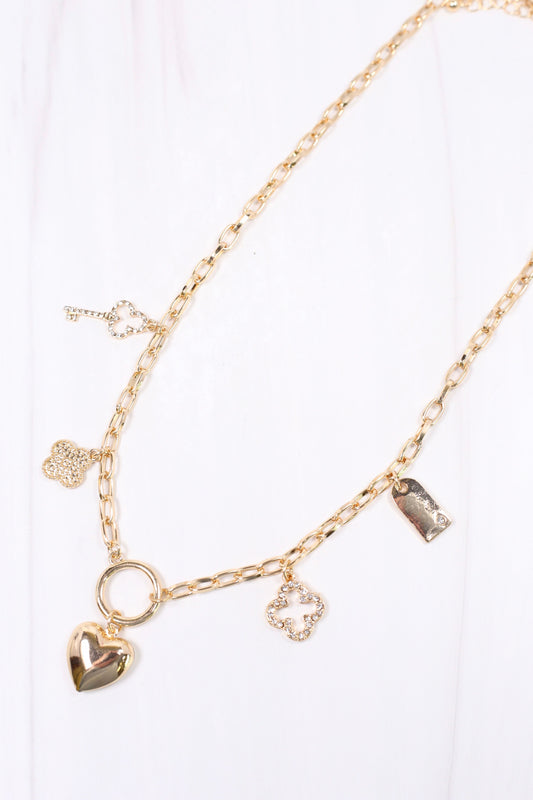 Mullion Charm Necklace GOLD