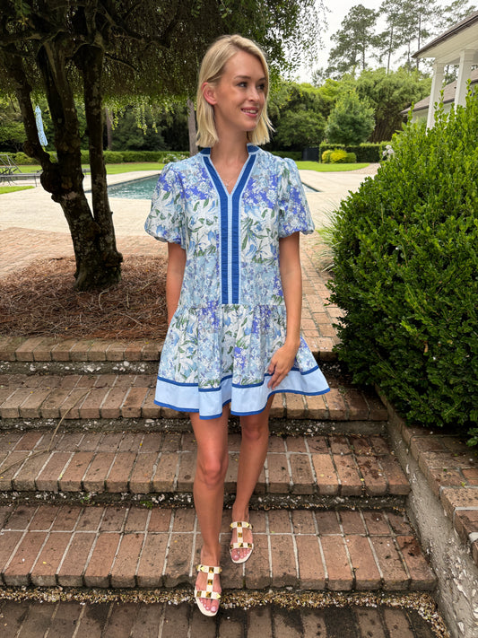 Roses are Red, Violets are Blue Dress in Blue