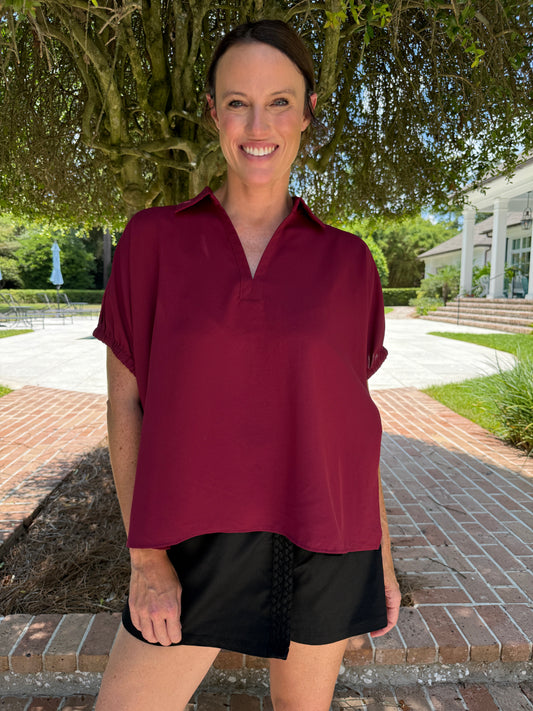 Whitson Solid Top- Garnet