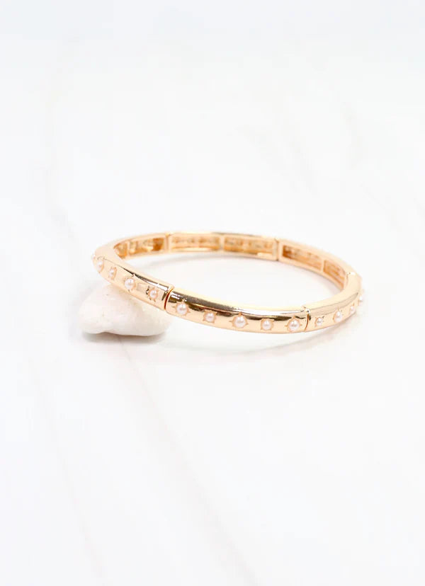 Darcell Pearl Bracelet Gold