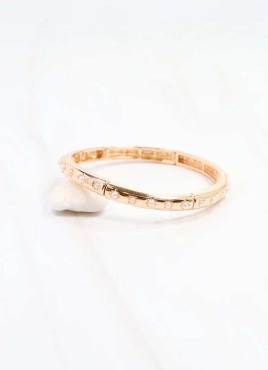 Darcell Pearl Bracelet Gold