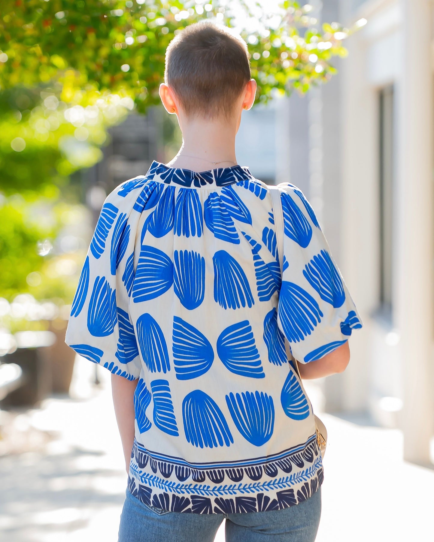 Brea Bubble Sleeve Top