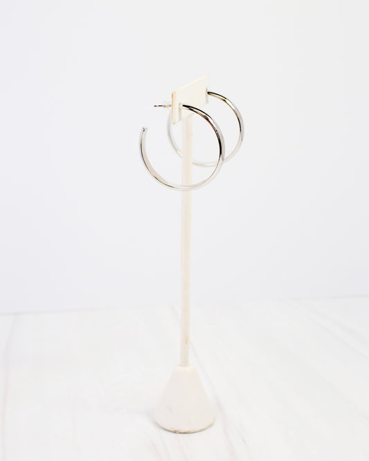 Edison Hoop Earring WR Silver