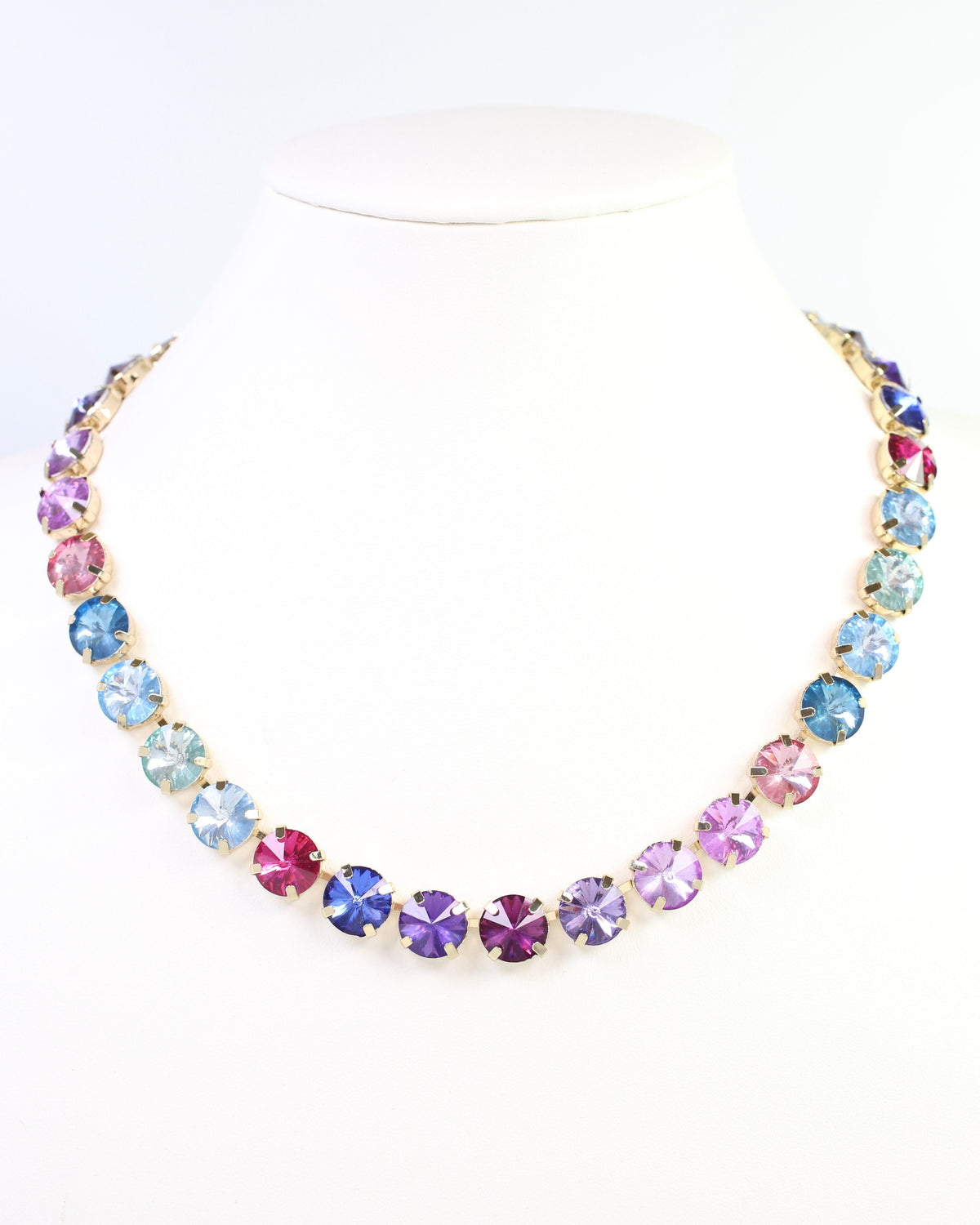 Harper Medium Rhinestone Necklace Tanz Multi