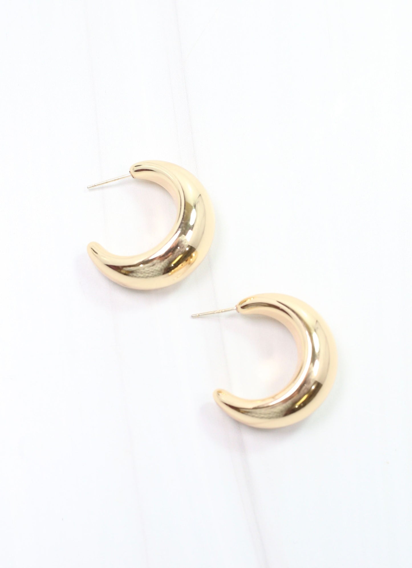 Frederique Hoop Earring Shiny Gold