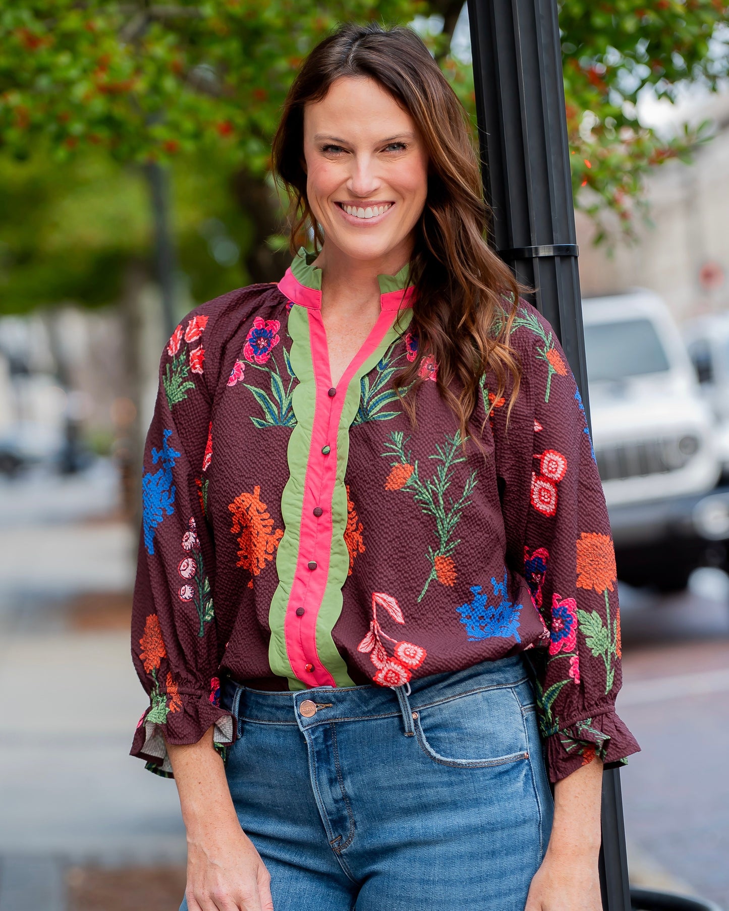 Lincoln Floral Print Top