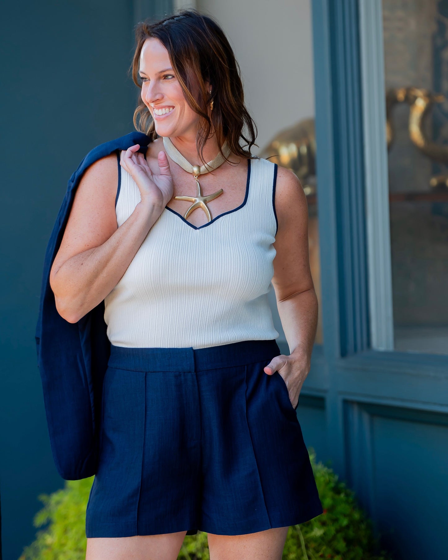 Brea Back Elastic Shorts