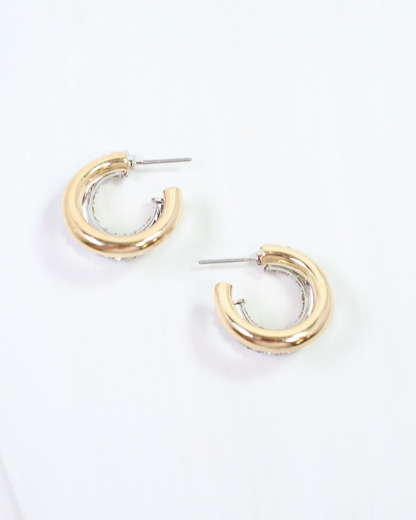Darby Double Hoop Earring Gold