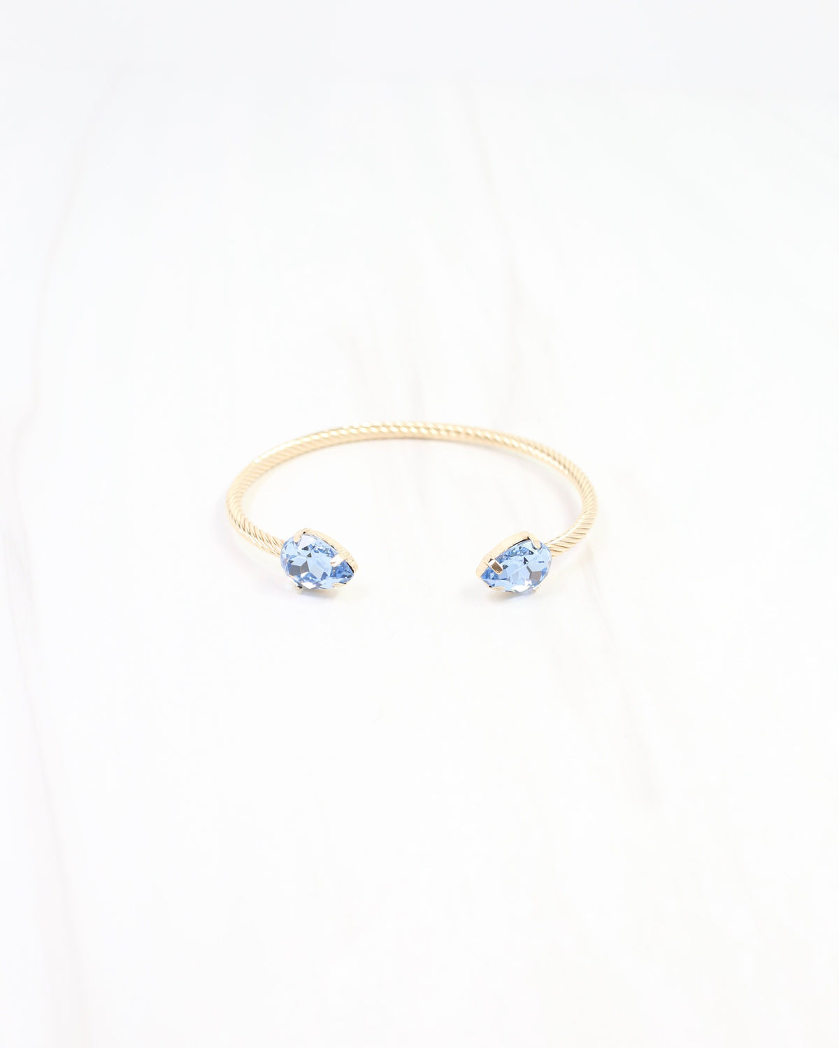 Cobb Crystal Bangle Bracelet WR Blue